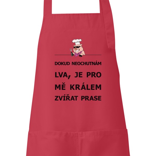 Zástěra s potiskem král zvířat